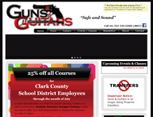 Tablet Screenshot of gunsguitars.com